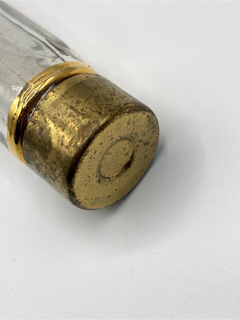 Vintage Austrian Revolver Shaped Glass Bottle Famosa LPW MCM - Picture 9 of 16